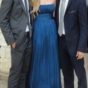 Beautiful Navy Blue Prom Dress - Size 0